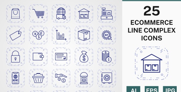 Набор иконок на тему shopping