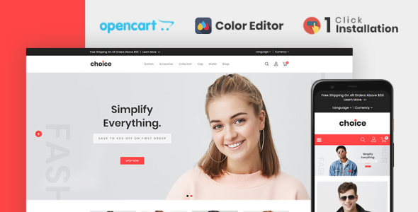 Choice Fashion Store OpenCart Template