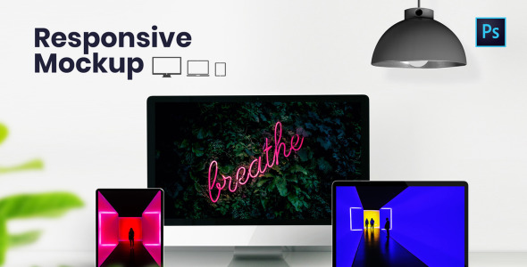 Мокап для продукта на тему графика