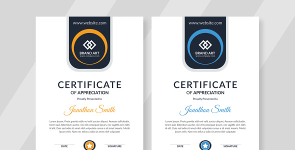 Шаблон сертификата на тему графика