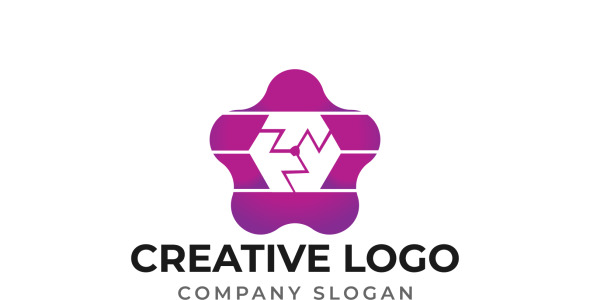 Шаблон логотипа на тему графика