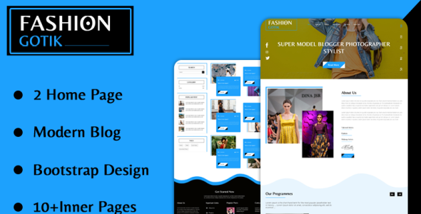 PSD шаблон на тему мода