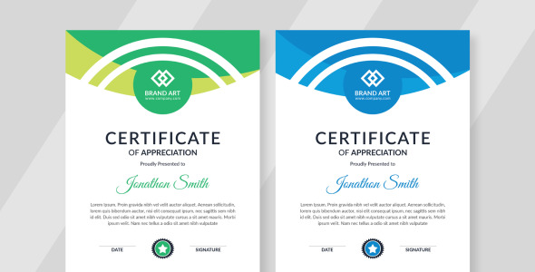 Шаблон сертификата на тему графика