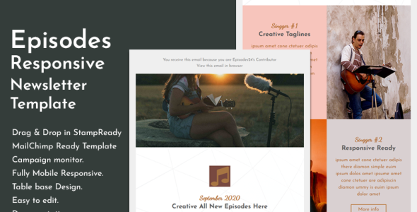 Responsive Email Newsletter Template