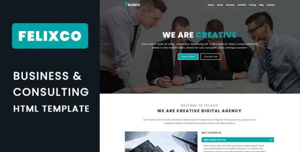 Business &amp; Consulting Landing Page Template