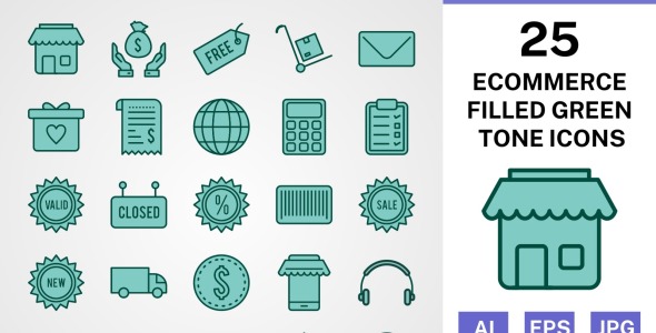 Набор иконок на тему shopping