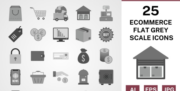 Набор иконок на тему shopping