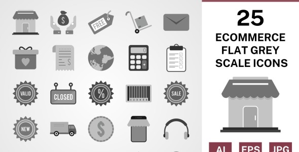 Набор иконок на тему shopping