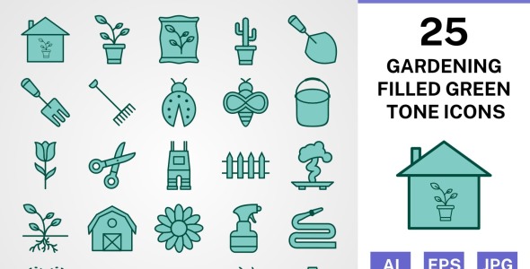 Набор иконок на тему nature