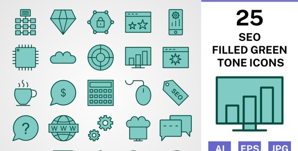 Набор иконок на тему графика