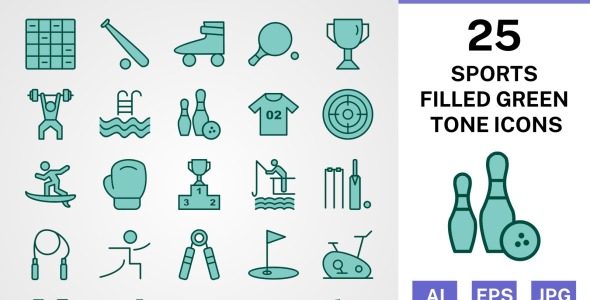 Набор иконок на тему sports