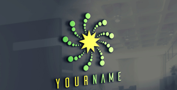 Шаблон логотипа на тему графика