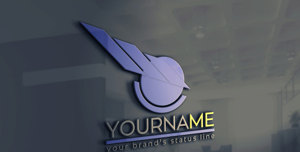 Шаблон логотипа на тему графика