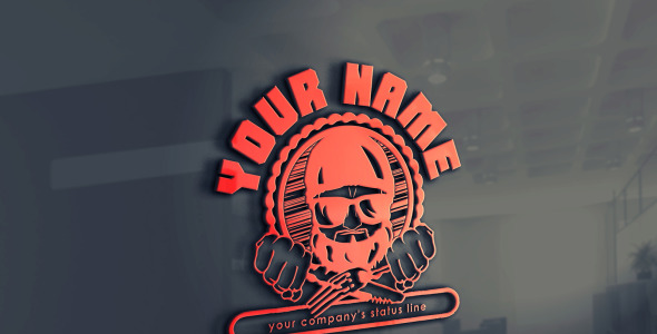 Шаблон логотипа на тему графика