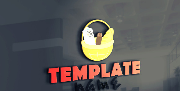 Шаблон логотипа на тему графика