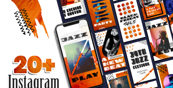 Шаблон для соцсетей на тему графика