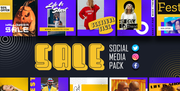 Шаблон для соцсетей на тему графика