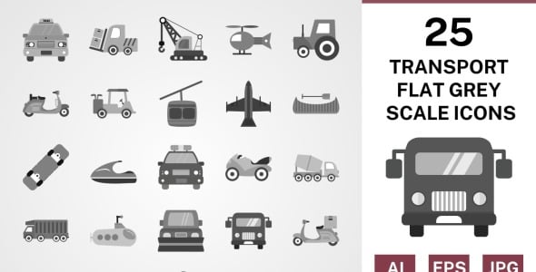 Набор иконок на тему transport