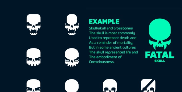 Шаблон логотипа на тему графика