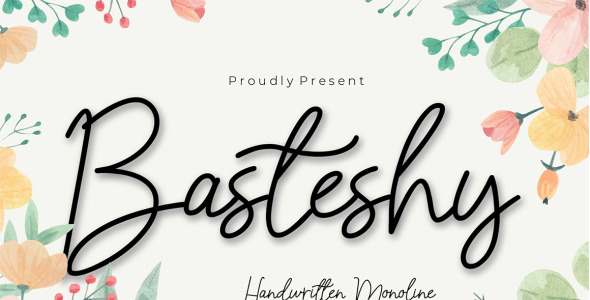 Шрифт на тему графика