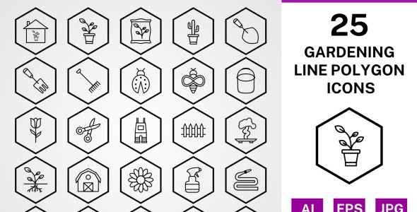 Набор иконок на тему nature