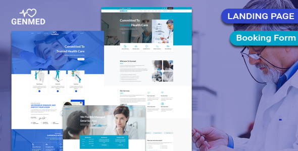 универсальный шаблон медицинской целевой страницы