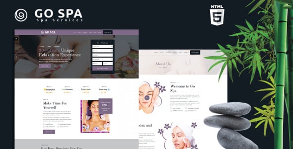 шаблон сайта салона красоты и спа-салона