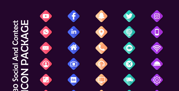 Набор иконок на тему social media