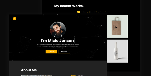 шаблон целевой страницы резюме