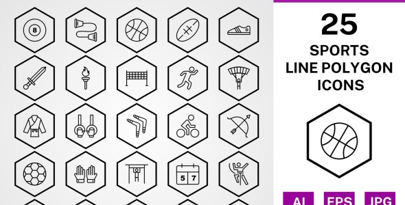 Набор иконок на тему sports