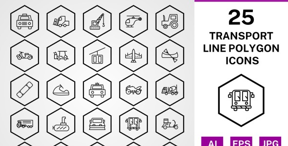 Набор иконок на тему transport