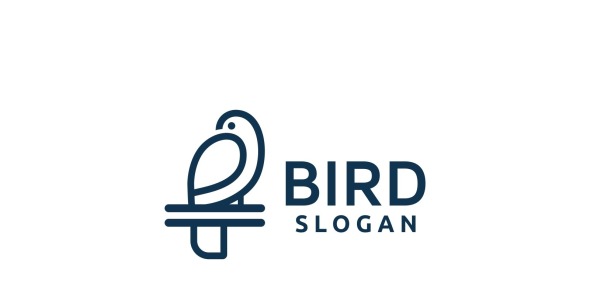 Шаблон логотипа на тему графика