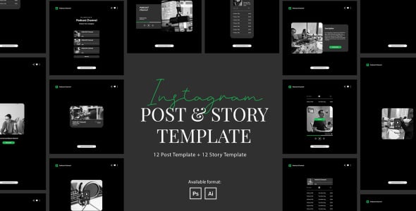 Шаблон для соцсетей на тему графика