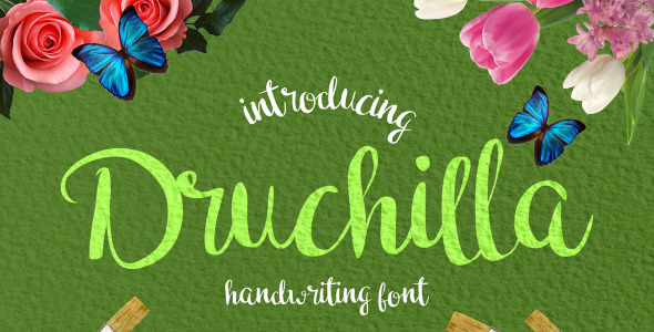 Шрифт на тему графика