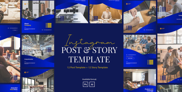 Шаблон для соцсетей на тему графика