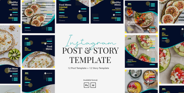 Шаблон для соцсетей на тему графика