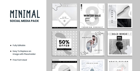 Шаблон для соцсетей на тему графика