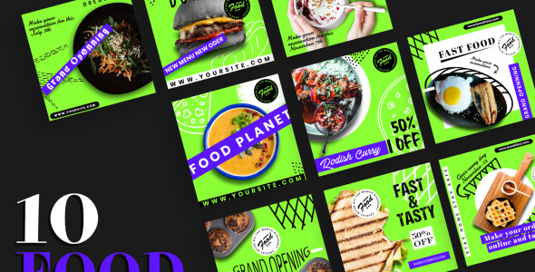 Шаблон для соцсетей на тему графика