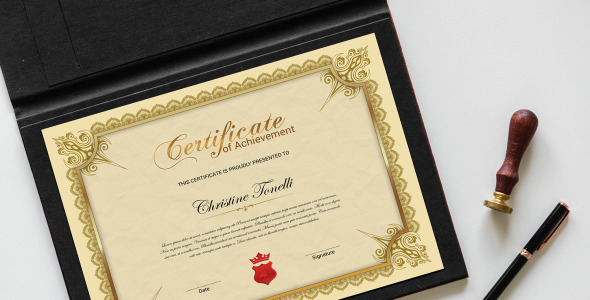 Шаблон сертификата на тему графика