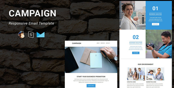 отзывчивый шаблон электронной рассылки