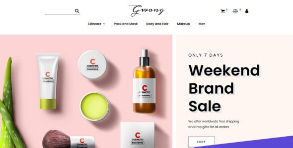 Cosmetics Store MotoCMS Ecommerce Template