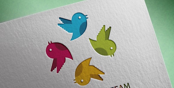 Шаблон логотипа на тему графика