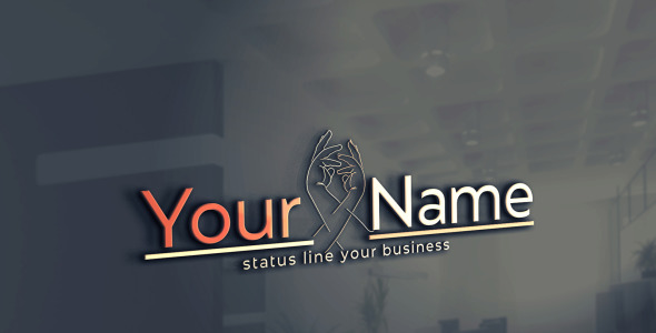 Шаблон логотипа на тему графика