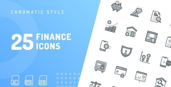 Набор иконок на тему финансы