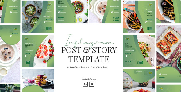 Шаблон для соцсетей на тему графика