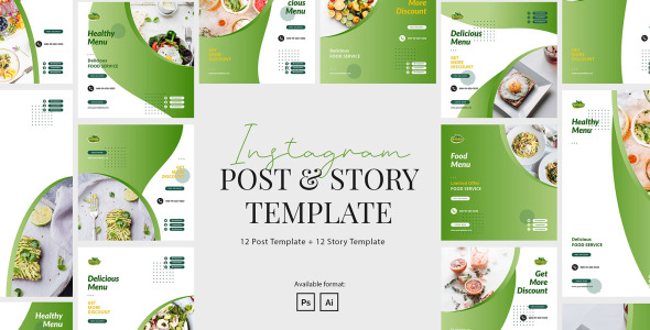 Шаблон для соцсетей на тему графика