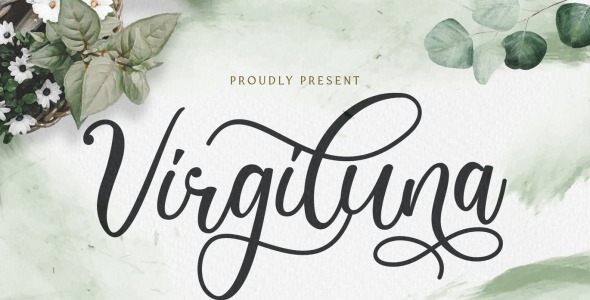 Шрифт на тему графика