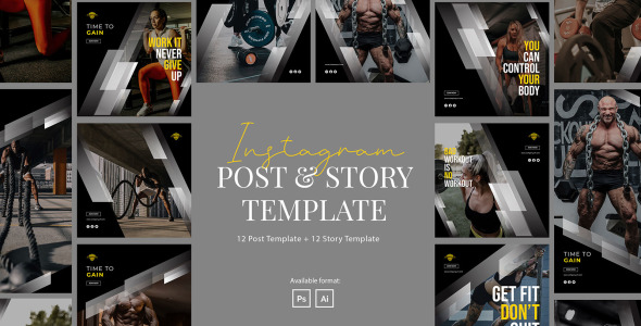 Шаблон для соцсетей на тему графика