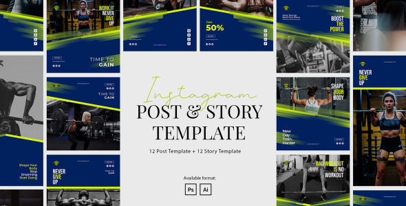 Шаблон для соцсетей на тему графика