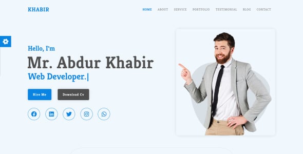 шаблон целевой страницы резюме